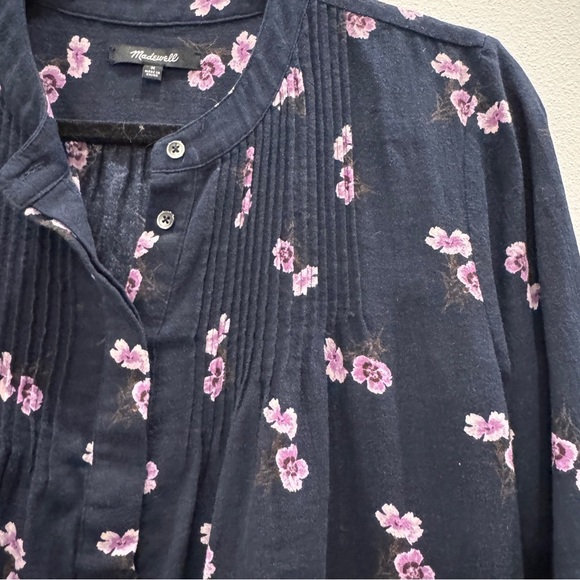 Madewell Black Long Sleeve blouse size Medium - Picture 2 of 6